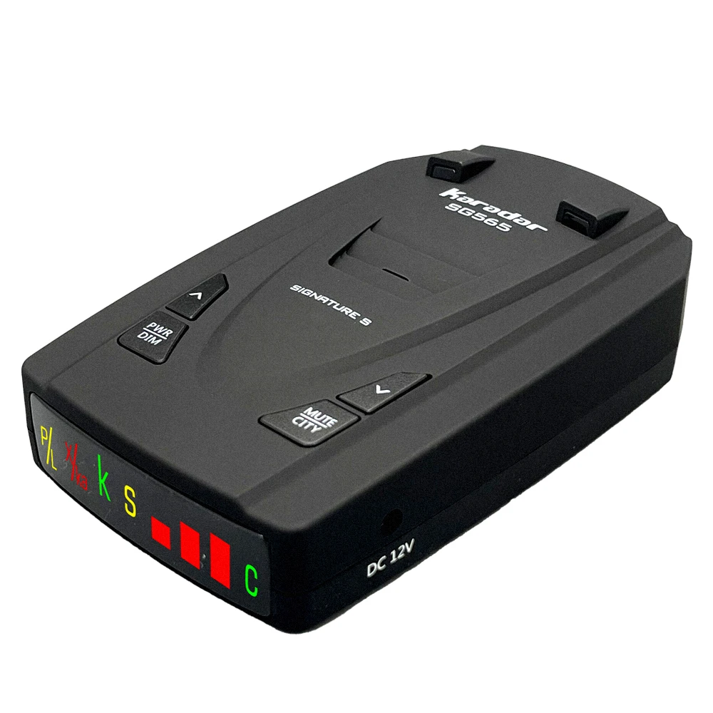12V 360 Degree Monitoring English Car Radar Detector Auto LED Display Voice Alert Device for USA