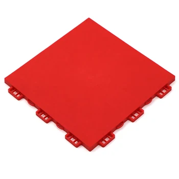 25x25x1.2cm Flat Surface PP Interlocking Tile for Indoor Futsal Court Roller Skating Court Hockey Court