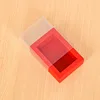 Carton rouge transparent