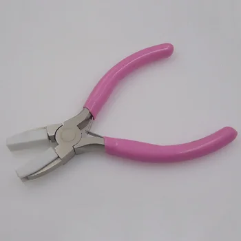 Handmade Steel Wire Pulling Pliers Nylon Mouth DIY Tool Anti-Scratch Flat Nose Pliers PVC Plastic OEM Customizable Grip