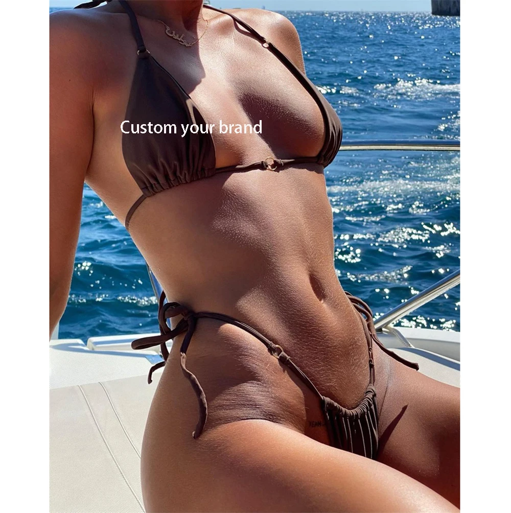 Sexy Bikini Women 2021 Swimsuit Halter Push Up Swimwear Female Brazilian  String Bathing Suit Summer Beach Wear - Buy Brazilian String Bathing Suit  For Women,Sexy Bikini Women 2021 Swimsuit,Bikini 2021 ...