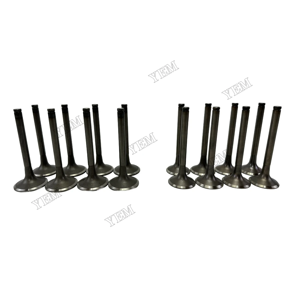 Intake and Exhaust Valve Fit for Doosan Develon D2848 Engine 2