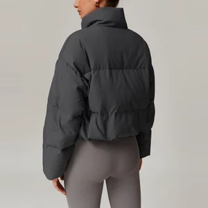 Lightweight Oversized Yoga Puffer Jacket for Women, Warm and Breathable for Outdoor Workouts