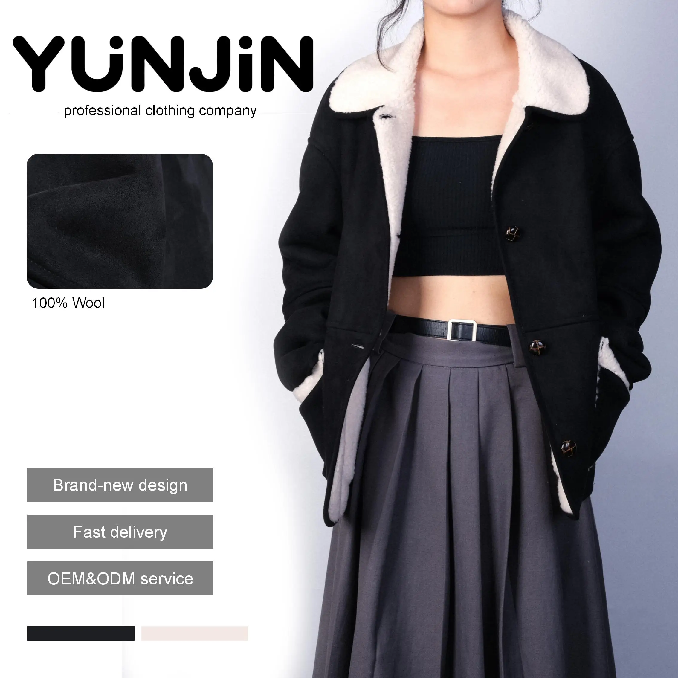 YUNJIN Elegant Women's Winter Jacket New Design Breathable