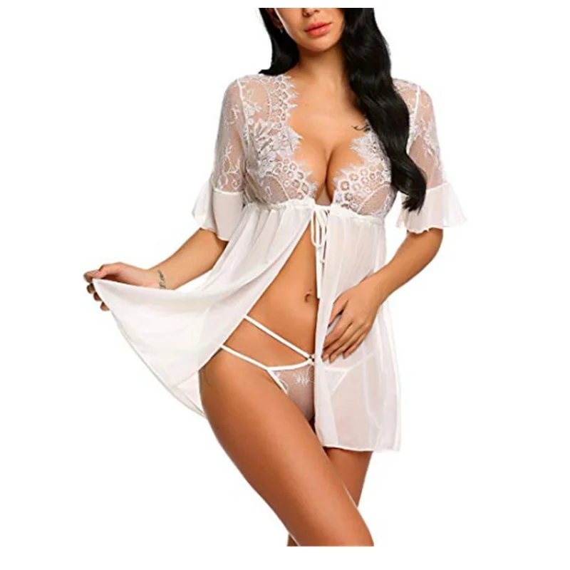 sexy lingerie amazon Holiday Sexy Fishnet Lace Contrast Halter Bodystocking Lingerie Red – Dolls  Kill
