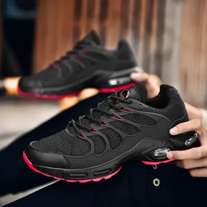 New Arrival Breathable PU Upper Running Shoes with Tn Luxury Air Cushion Genuine Leather Midsole & Rubber Outsole