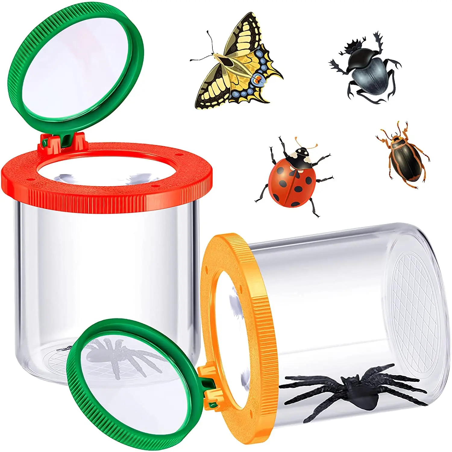 ZUJI Lupa Insectos Observatorio de Insectos Bug Visor Juegos Educativos de Biología para Niños 