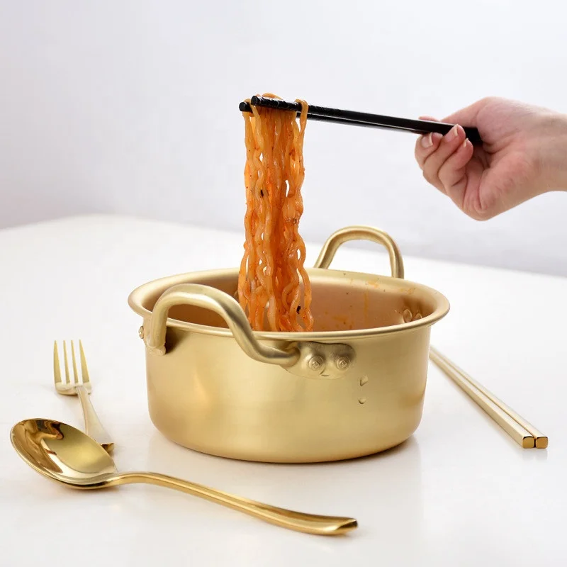 18cm Titanium Steel Biryani Soup Milk Food Pasta Noodle Cooking Pot - China Cooking  Pot and Sauce Pan price