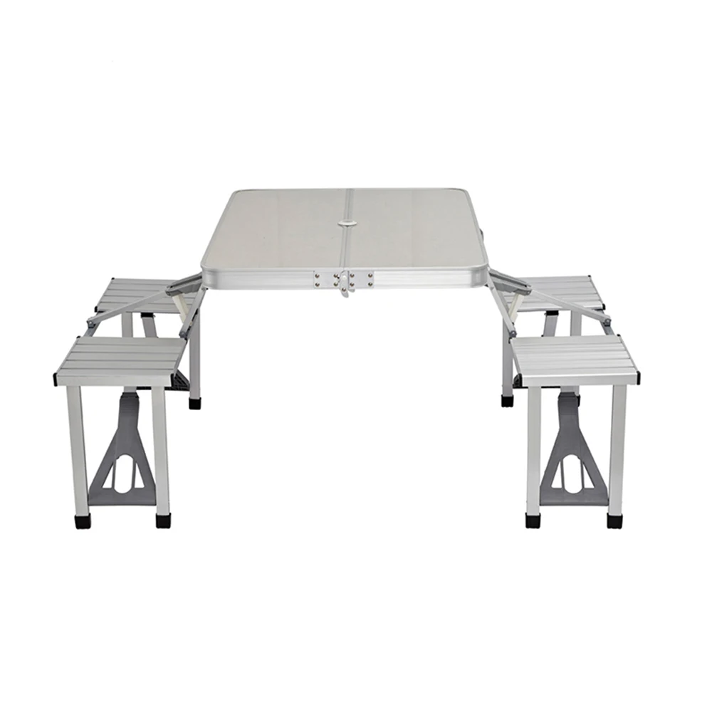Портативный алюминиевый складной стол для кемпинга и пикника, Набор отверстий в зонтике