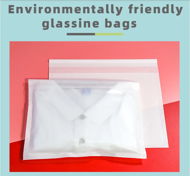 Custom Printed Underwear Paper Packaging Bag Biodegradable Glassine ...