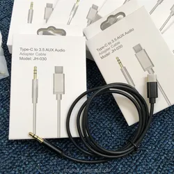 Оптовая Продажа USB Type C на 3 5 мм Aux аудио адаптер кабель для samsung huawei автомобильный стерео DHL Бесплатная
