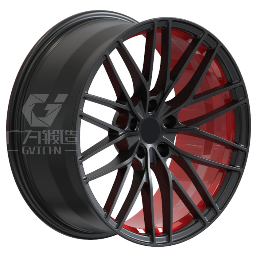 GVICHN OEM 18 19 20 21 22 인치 주문조직 6061 T6 합금 휠 림 5x112 5x114.3 5x120 오디용 구상형 승용차 바퀴