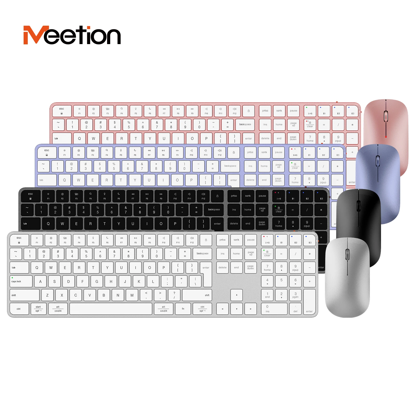 Meetion C230 Bluetooth перезаряжаемая беспроводная клавиатура и мышь комбо для волшебной клавиатуры ПК Windows ноутбука imac iPad Tablet
