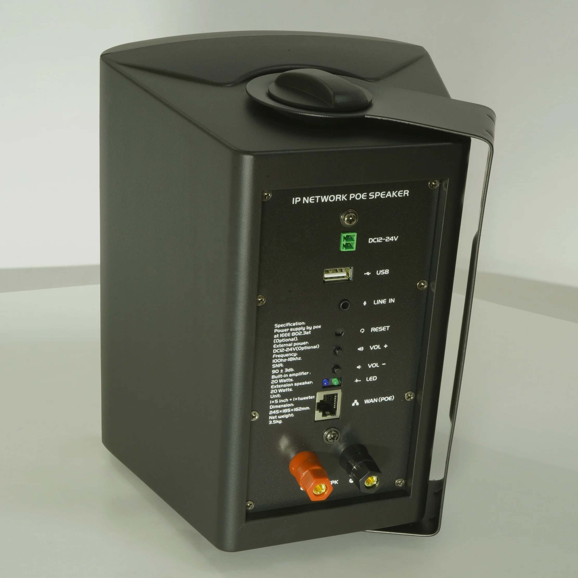 POE Wall Speaker Mylar Diaphragm, Remote Control, Studio Monitor