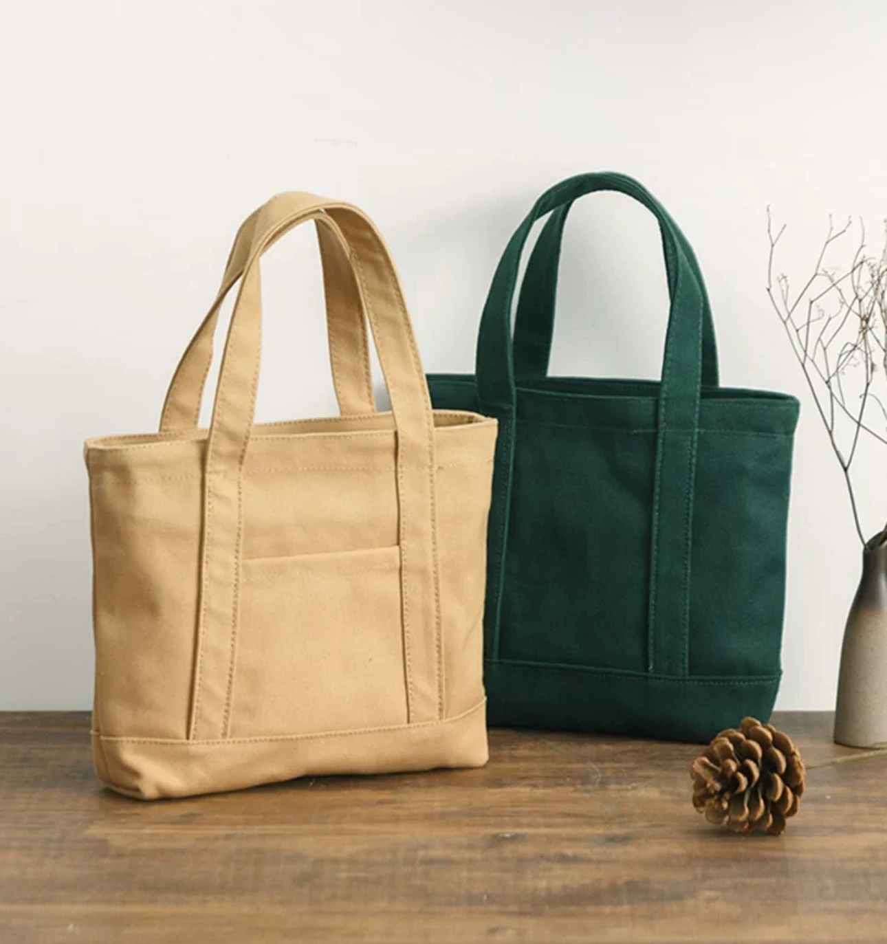 Promotional New Product Personalized Blank Plain Cotton Handbags With Custom Reusable Material Printed Logo For Women