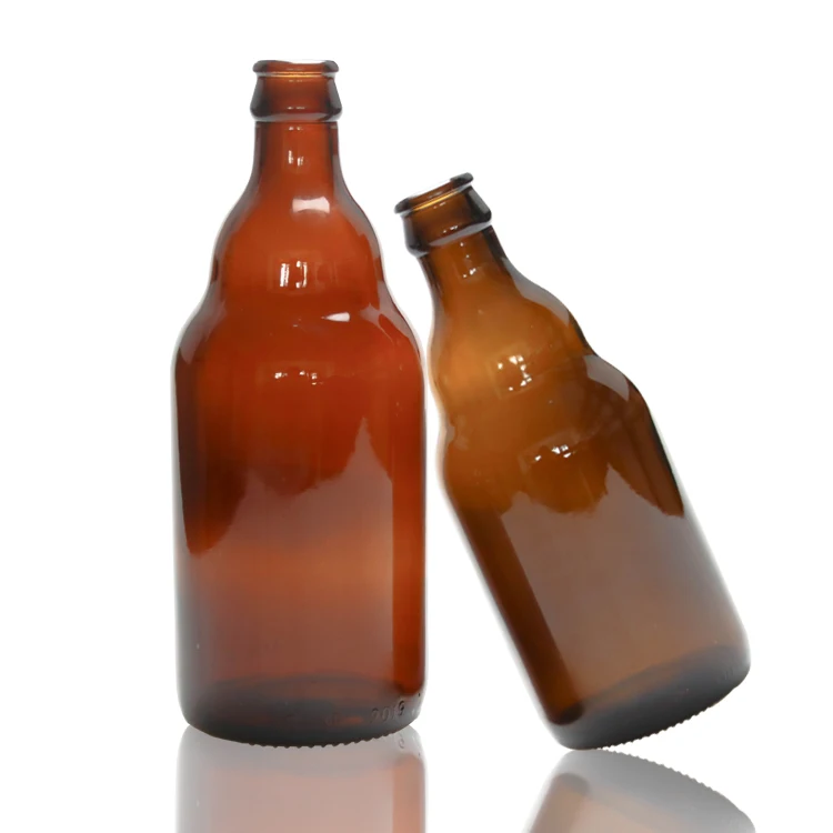 Fabrik 330ml 500ml Bernsteinbraune Glasbierflasche