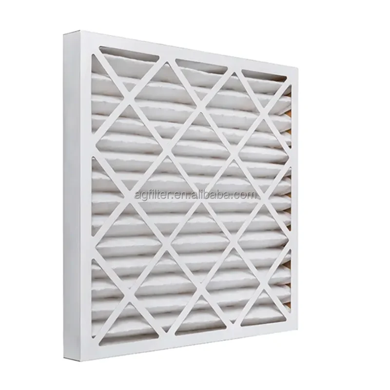 Agf Factory Oem/odm G4 Merv 8 Cardboard Frame Pleated Hvac Ac Furnace