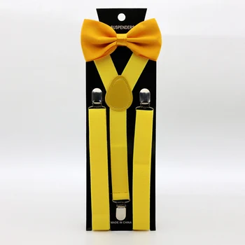 Wholesale Cheap Boy 3 Clips Suspenders And Bow Ties For Kids