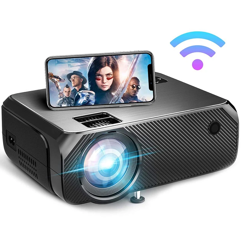 Amazon Bestselling Wireless Mini Portable LED Projector Support 1080P Play Games with PS4 XBox Bomaker Projector factory price