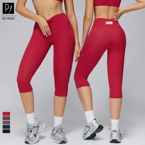Solid Legging Push up Mujer New Running Fitness Butt Lifting Workout Capri Leggings Cycling Yoga Pants Capri Leggings for Women