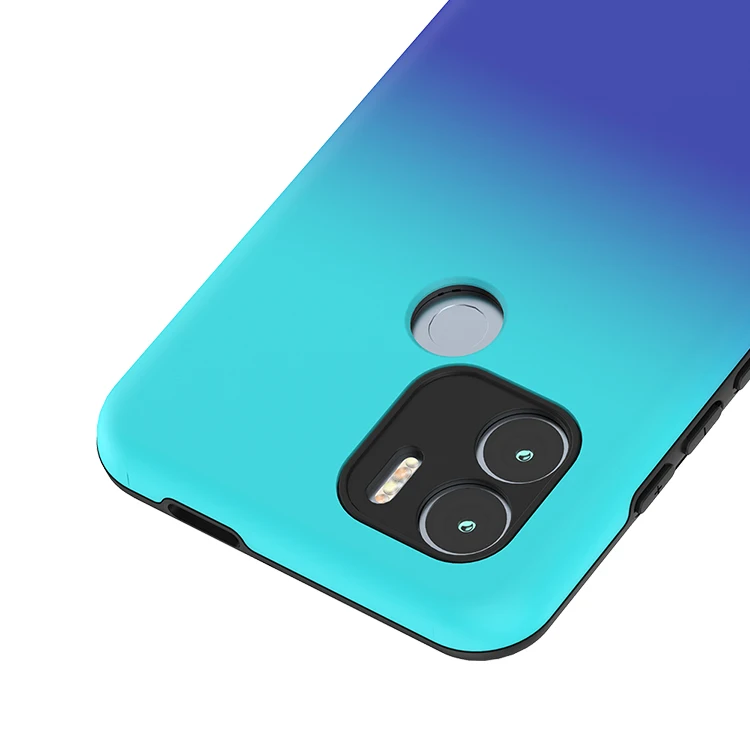 For Vivo V27 Two in One Shockproof Leather Oil Coating Gradient Color Mobile Phone Cases Hard