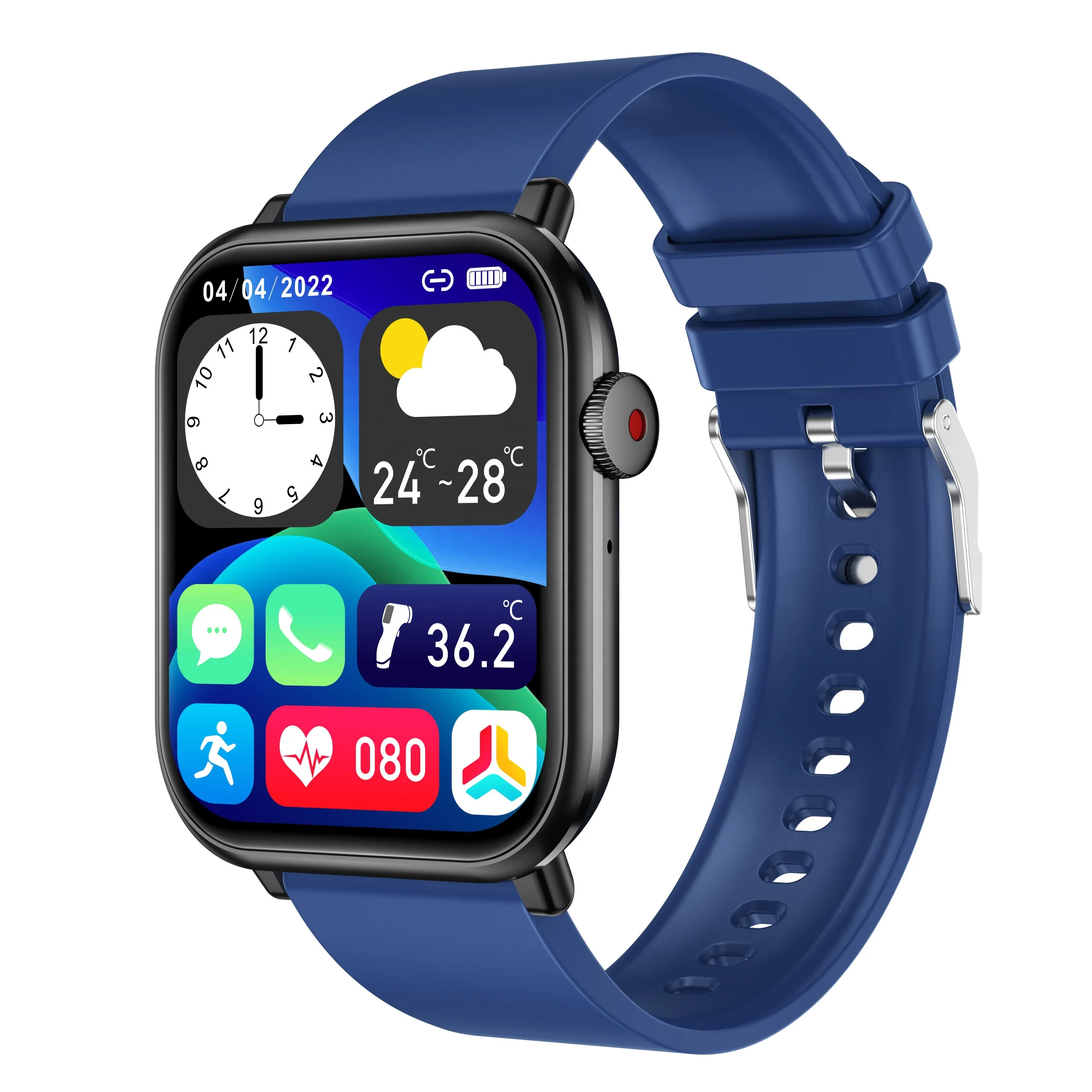 QX9 Heart Rate Monitoring BT Calling Smart Watches Reloj Inteligente Sport Temperature Smart Watch