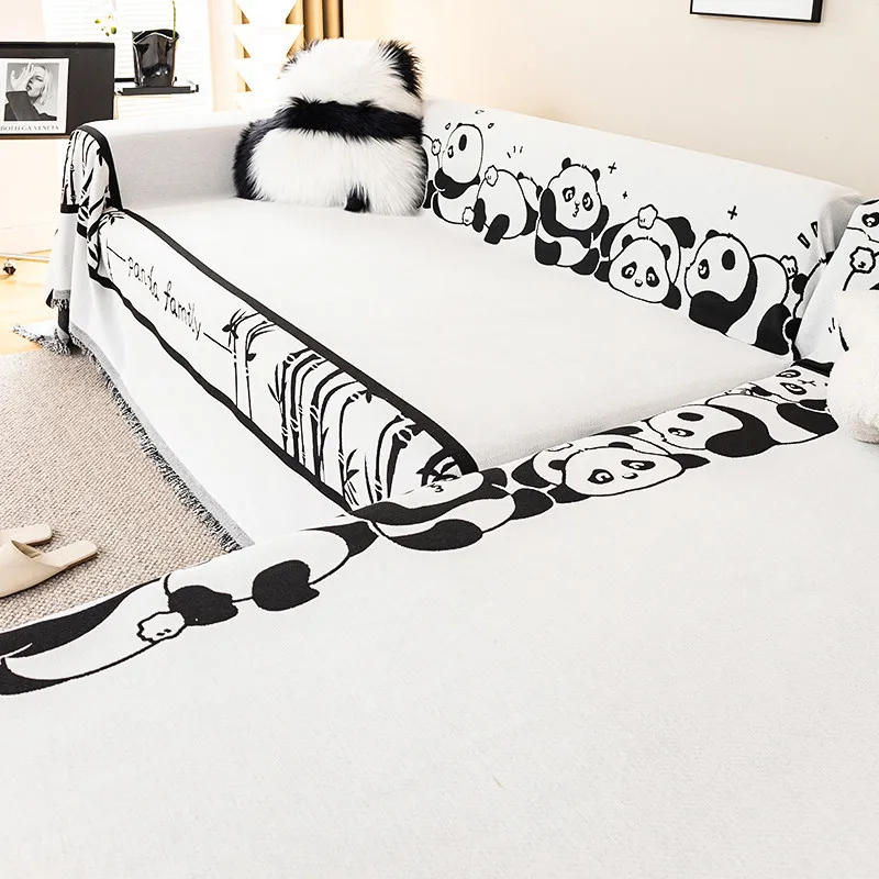 Водонепроницаемый Синель мультфильм панда для домашних животных пылезащитный Кот устойчивый к царапинам диван одеяло