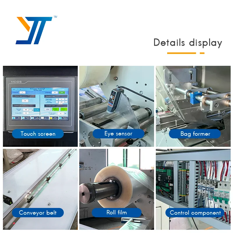 Automatic Flow Packing Machine Sewing Thread Packaging Yarn Cone Packing Machine