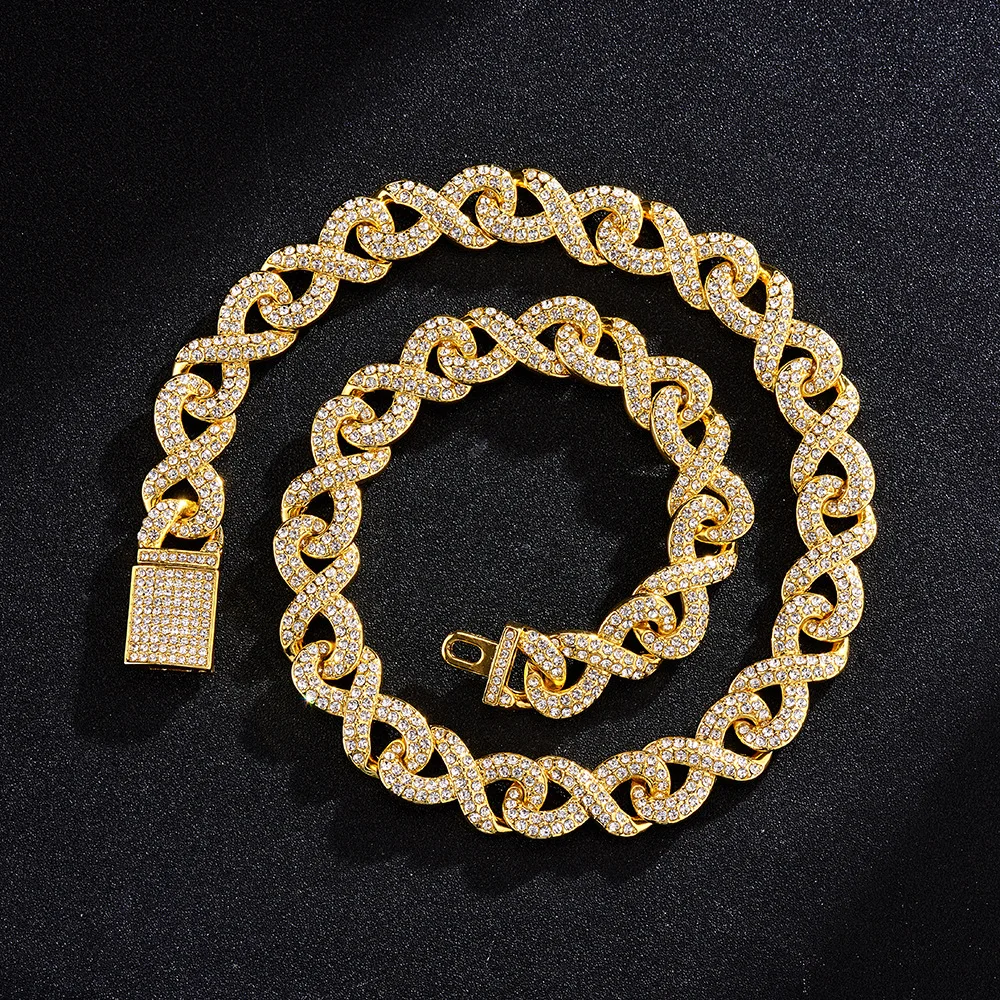 Rq Kalung Rantai Hip Hop Berlian 