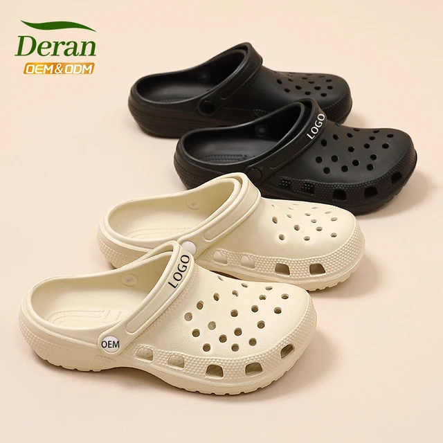Deran OEM Factory Direct Best Selling Spring Summer Autumn Outdoor Men Clogs Sandals ODM Hot Sale Soft Sole Adult Hole Slippers