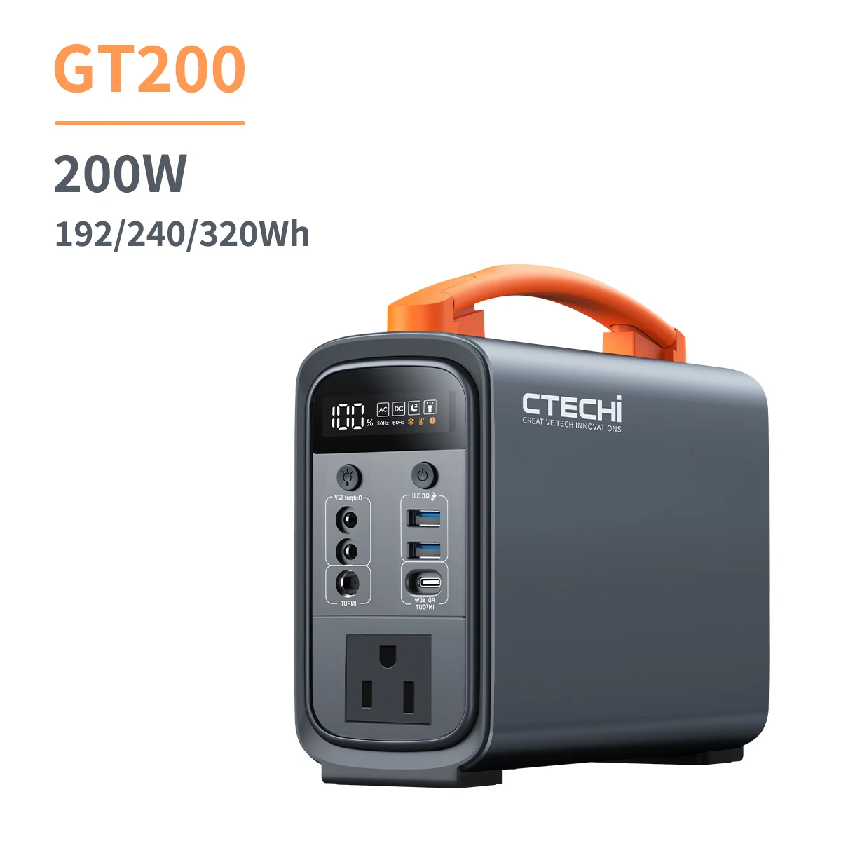 Ctechi 200W Portable Power Station - Reliable Emergency Energy