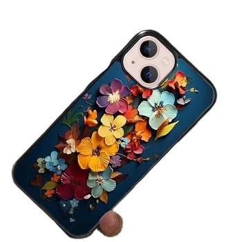 Laudtec Colourful Floral Designed Garden Flower Prints Case for iPhone 15 pro max Slim Fashion Designs Protective Case