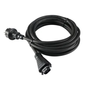 5M 9.5mm OD IP68 Waterproof 3 Core Copper Rubber HMS BC05 to Schuko EU Plug Power Cable for Solar Micro Inverter