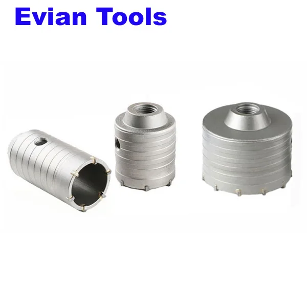 SDS PLUS TCT Steel Concrete Hole Saw Hollow Core Drill Bit 30-120mm for ...