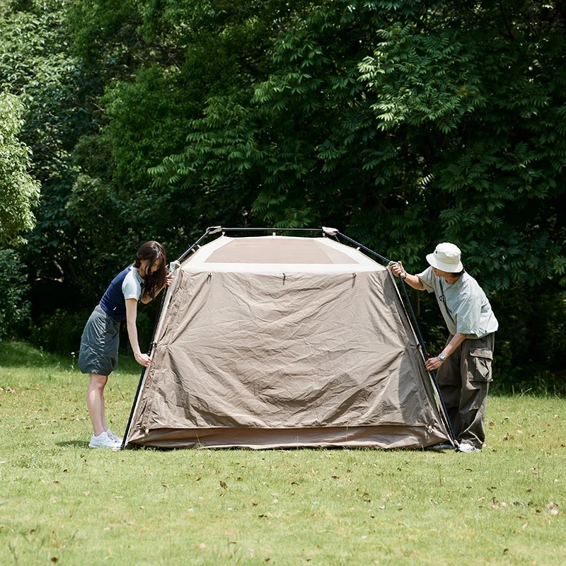 Naturehike Village 5.0 2 xeración Quick Open Tent tenda automática de camping ao aire libre