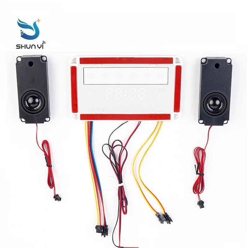 Bluetooth 12V Tri Color Led Touch Dimmer Capacitor Sensor Switch for Bathroom Mirror Time Temperature Display Music