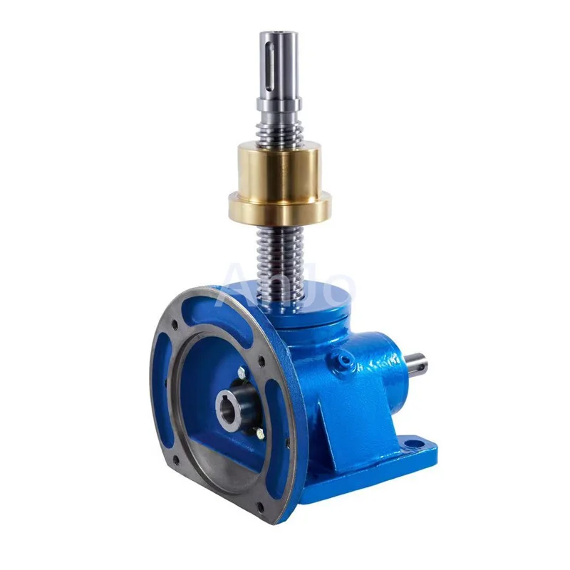SWL1t / SWL2.5t Load 200KG/500KG Manual Screw Lifting Elevator Screw Rod Small Manual Worm Gear Screw Jack Elevator Lifting