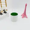 Foam flocked flower pot (7.5 cm high * 8 cm in diameter)
