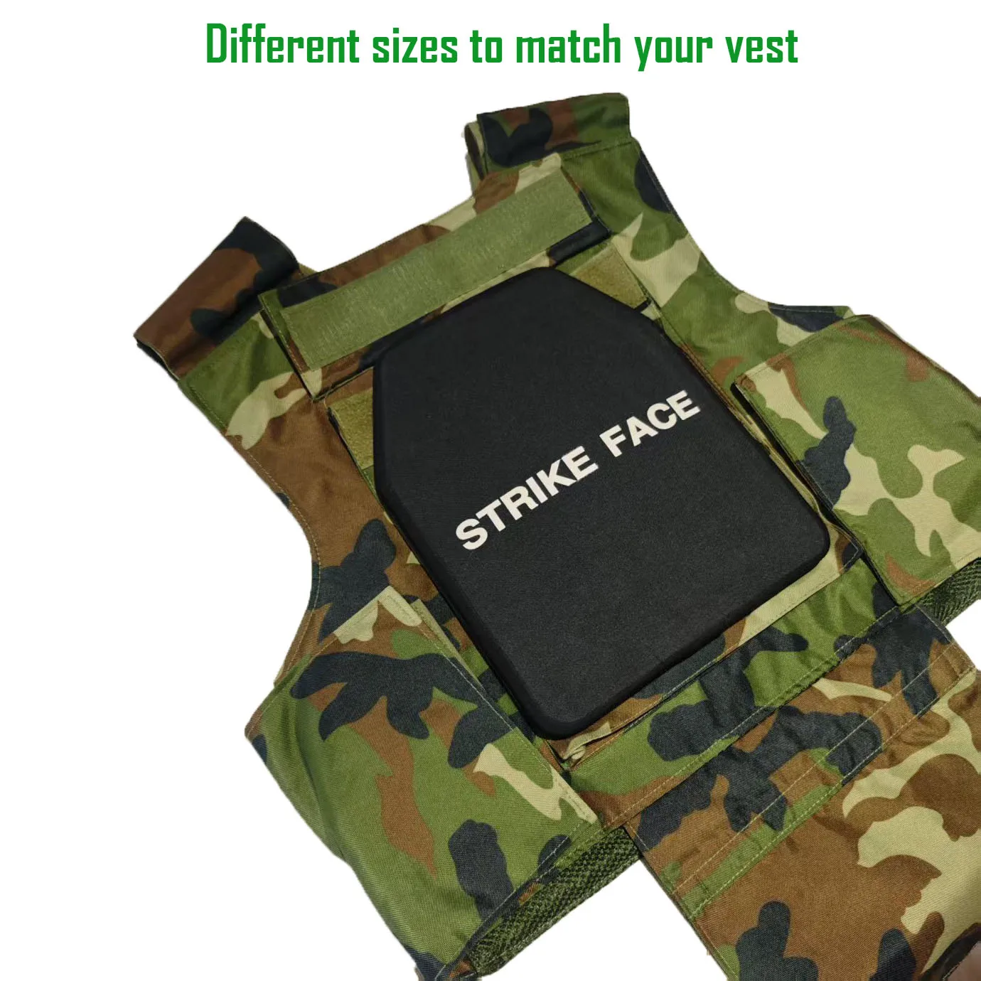 Lightweight UHMWPE Tactical Safety Plate with SIC Insert Protective Strike Face Body Plate