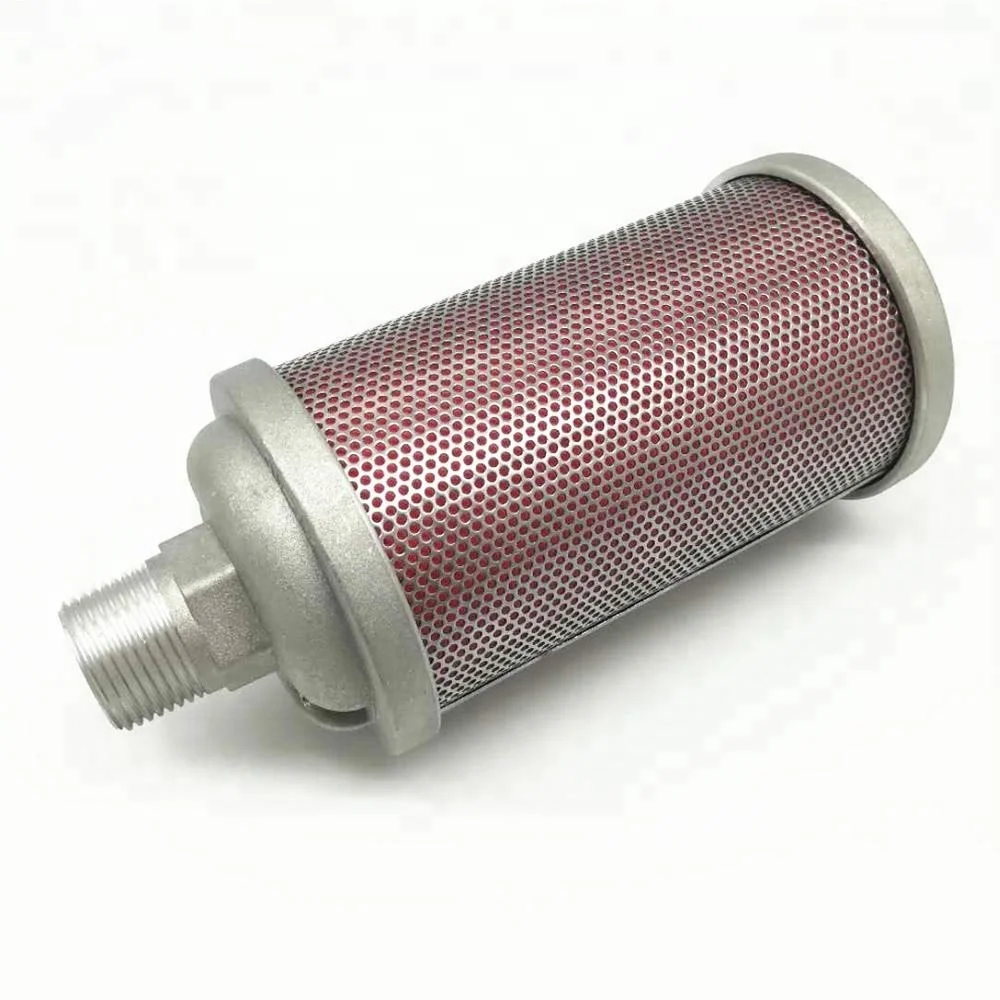 Silencieux De Compresseur D'air XY-07 En Acier Inoxydable - Réduction Bruit 20 DB, étanchéité, Pour Industrie