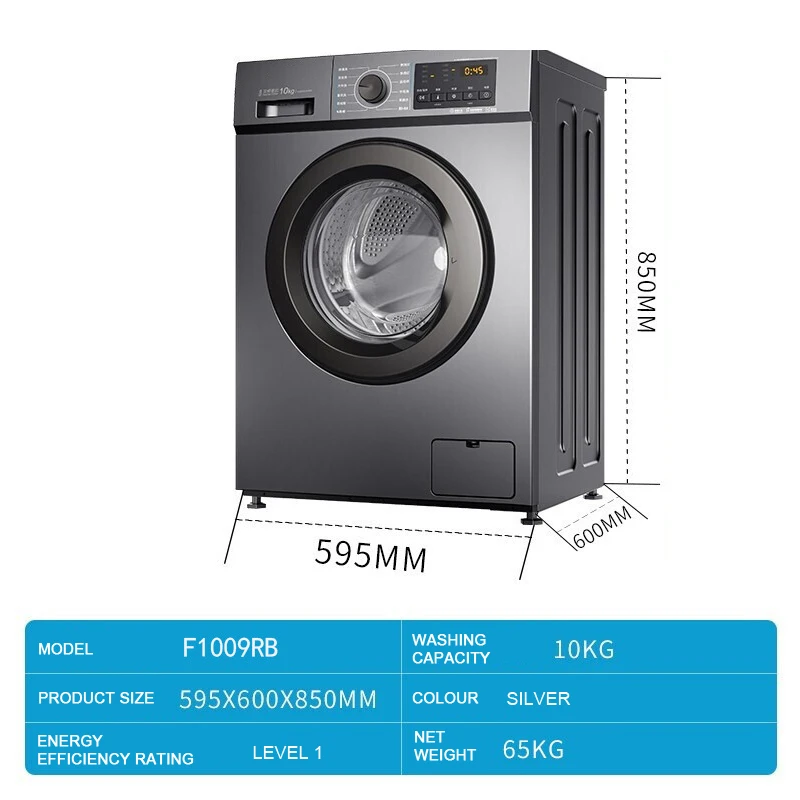 Household Intelligent Washing And Drying Machine 6/8/10 Kg Automatic