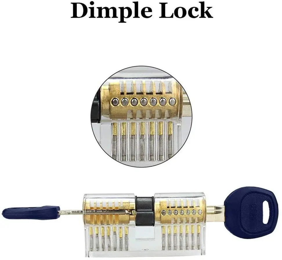 Advanced Technology Cutting Visible Padlock Transparent Zipper Transparent Lock