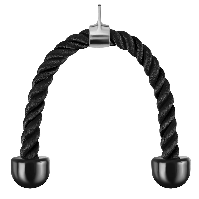 Китай Оптовая Красочные 27 дюймов 30 дюймов Универсальный прочная нейлоновая оплетка продлевает гимнастический канат тренировки бицепса Трицепс веревка Кабельное приспособление