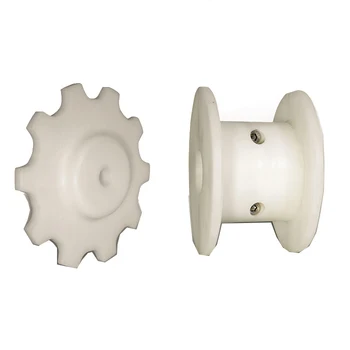 Customized Plastic Machined Nylon Material Sprocket Chain Wheel  For Chemical Metallurgy