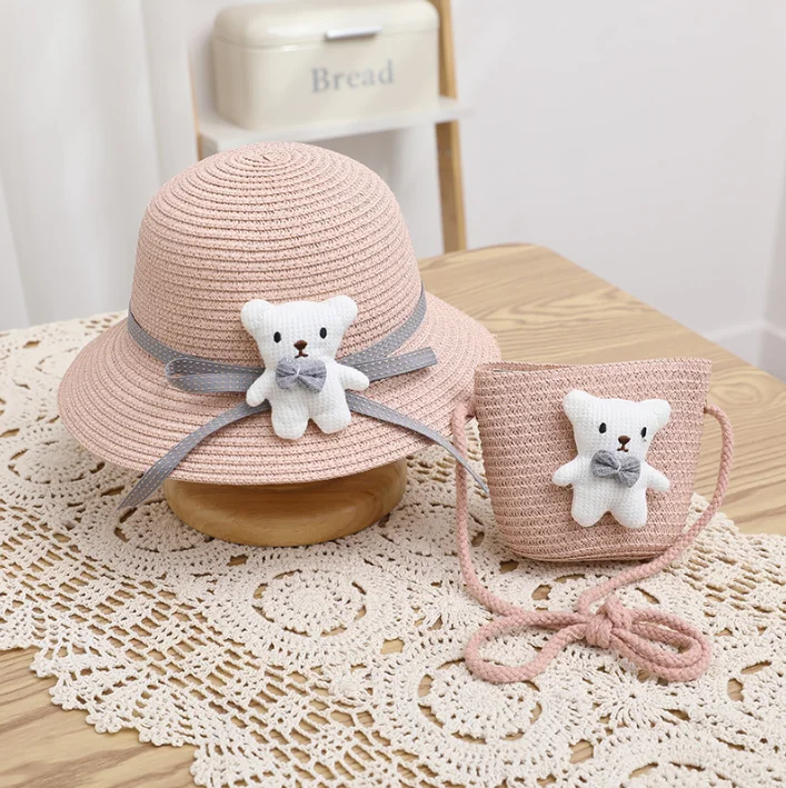 Wholesale Mini Doll Straw Hats Perfect for Children