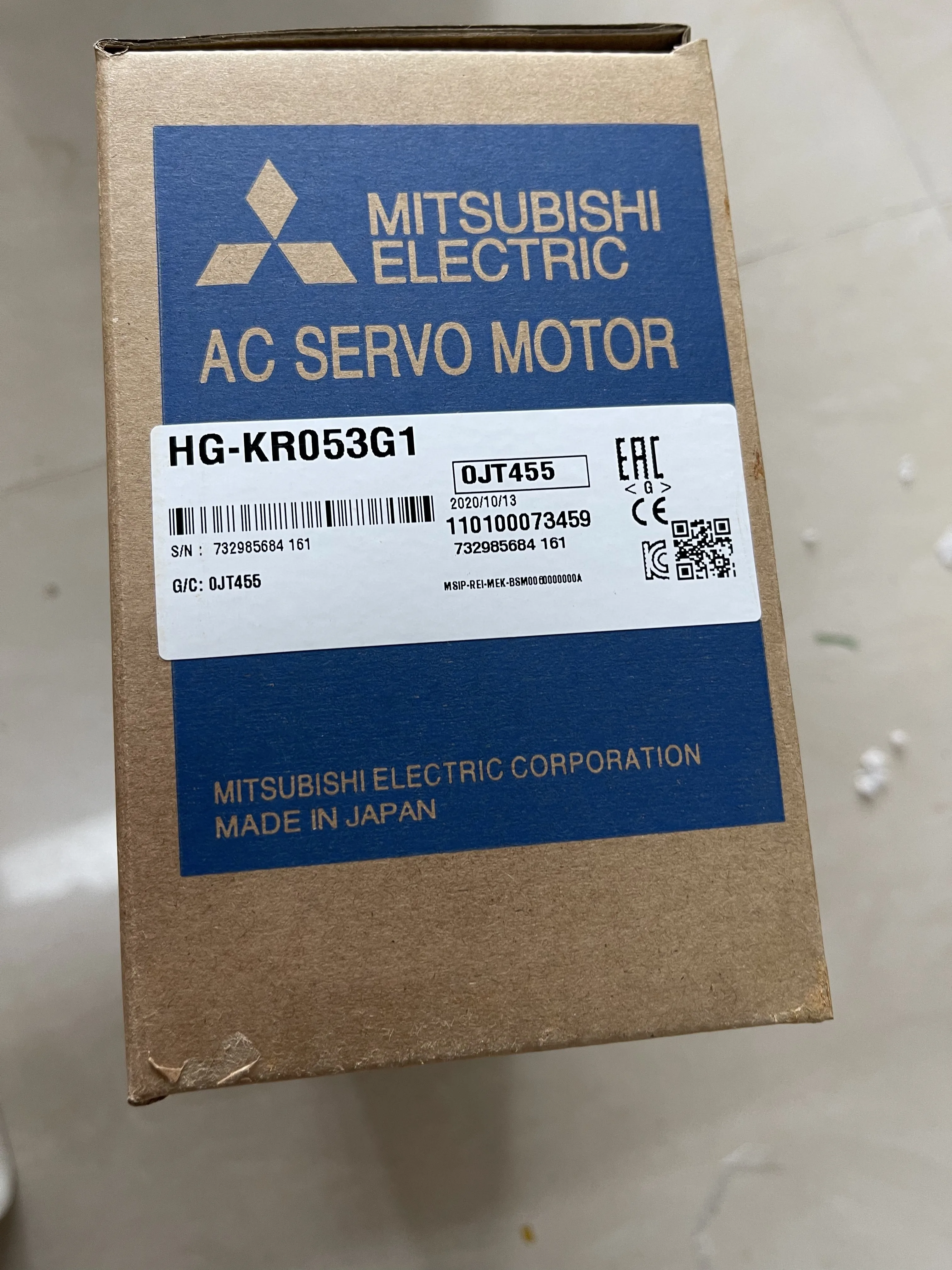 Mitsubishi AC Servo Motor HG-KR053G1