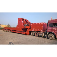 Professional Factory Turbine Semi Trailer 40m Long Wind Blade Flatbed Trailer