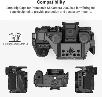 SmallRig S5 S5D Cage Kit for LUMIX S5 S5D Camera 2983, for Microphone and Light detail image