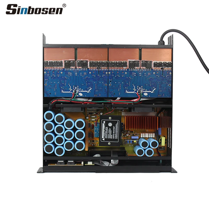 LA8 Professional Class 2000W 4-Channel Power Karaoke Stereo Amplifier TD Audio Stage DSP Module Receiver & Amplifiers