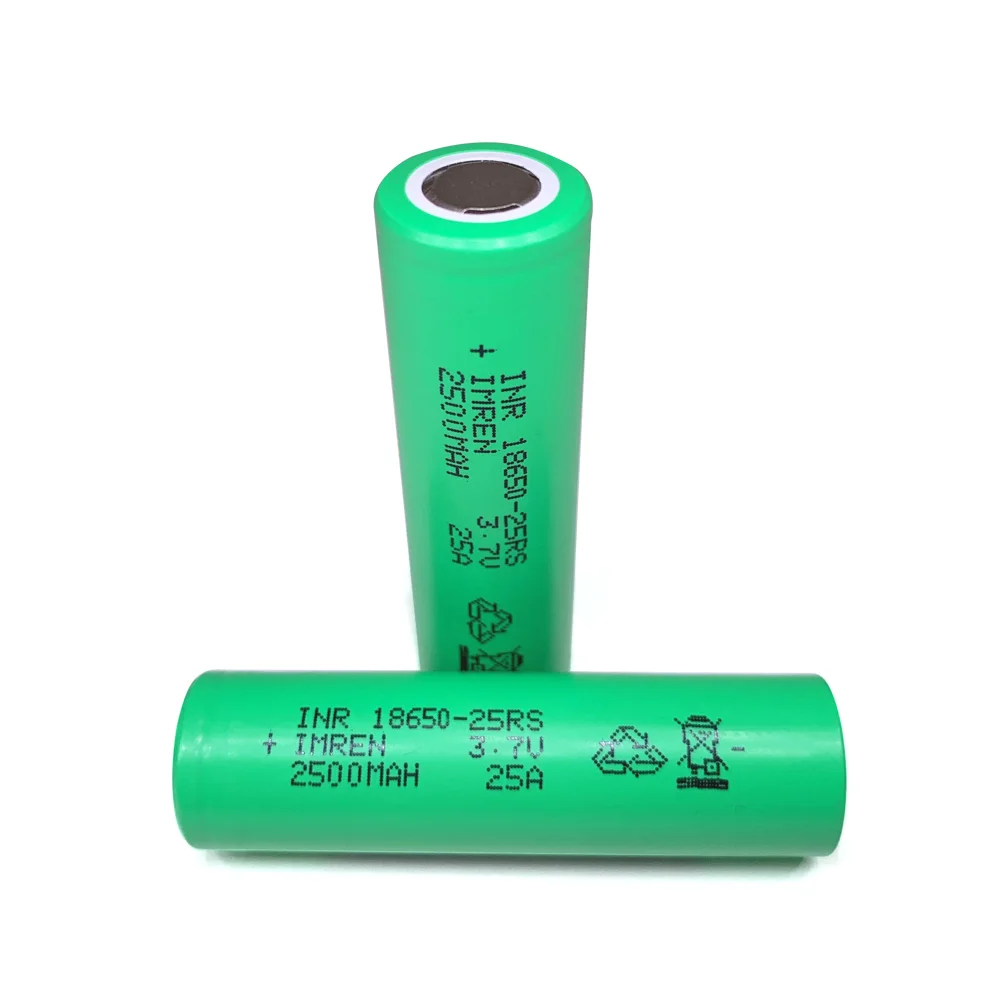 China Factory Price High Capacity imren 2500Mah 25RS 18650 Liion Rechargeable Batteries Wholesale 18650